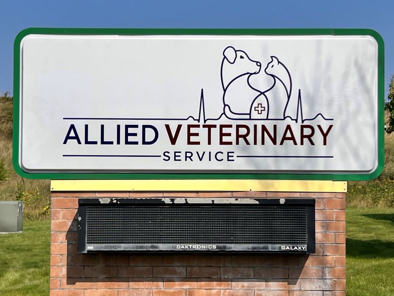 Allied Veterinary Backlit Sign